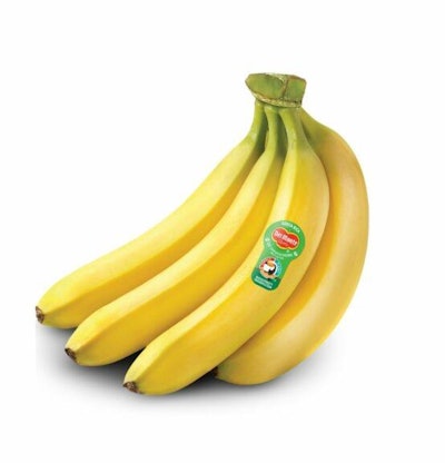 Del Monte biocompostable banana sticker