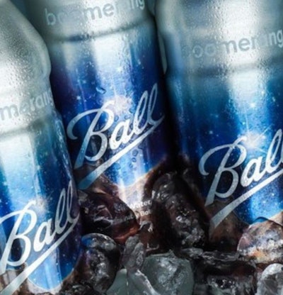 Ball and Boomerang Water partner for refillable aluminum bottles.
