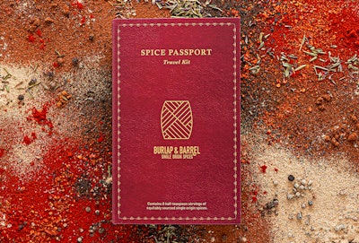 The Spice Passport features a selection of Burlap & Barrel’s bestselling products from around the globe in a handy, portable booklet-style package that craftily mimics a passport in appearance.