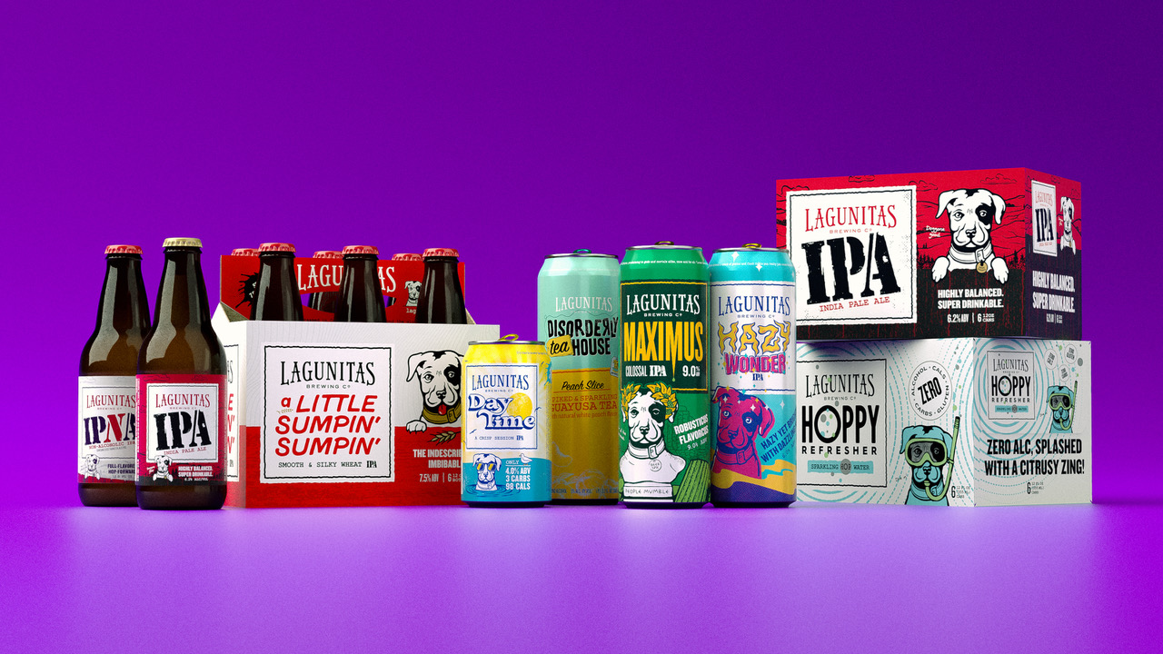 The redesign spanned 100 pieces of packaging and includes the graphics for its cans, bottles, and cartons.