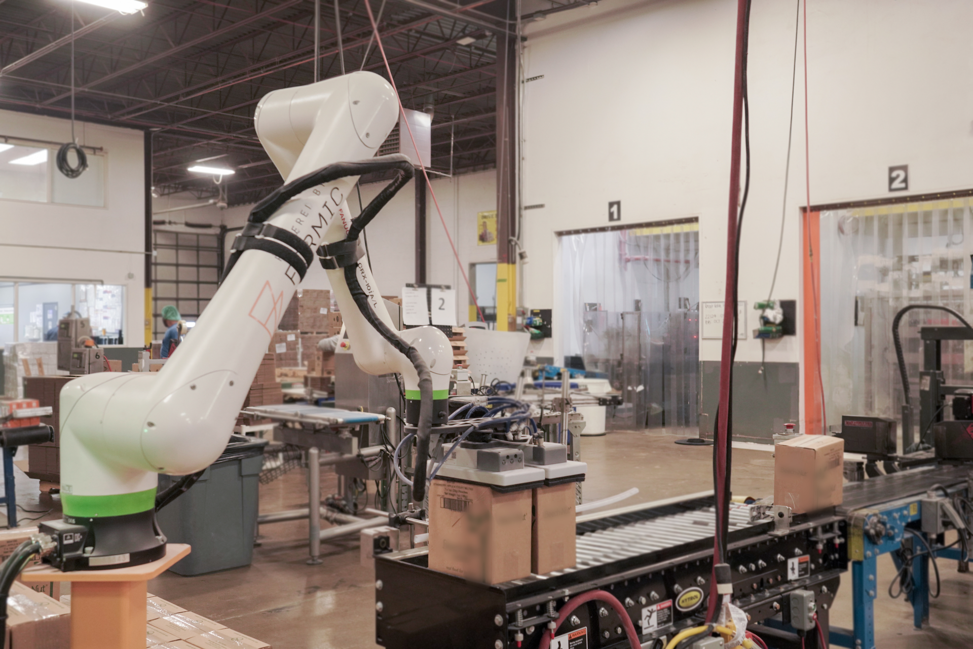 Formic palletizer in the GreenSeed facility.
