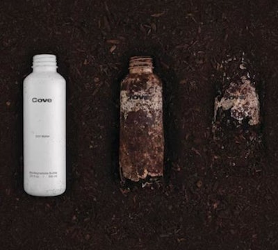 LA organic grocer Erewhon is the first retailer to stock Cove's fully biodegradable water bottles.