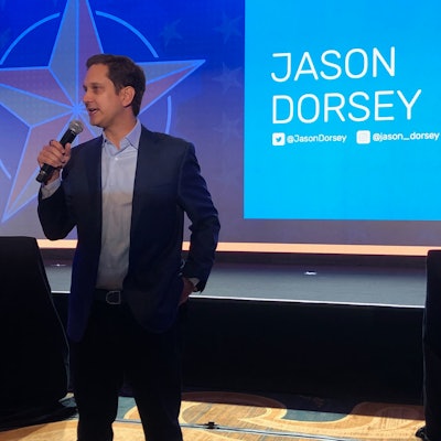 Jason Dorsey speaking at PMMI's Executive Leadership Conference in April.