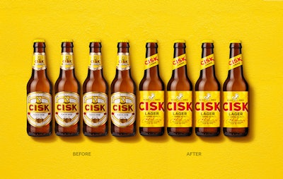 Cisk's new package design aims to appeal to modern consumer groups.