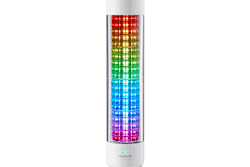 Patlite's new IO-Link-compatible stack light, the LB6 Series, includes 20 multi-color signaling segments.