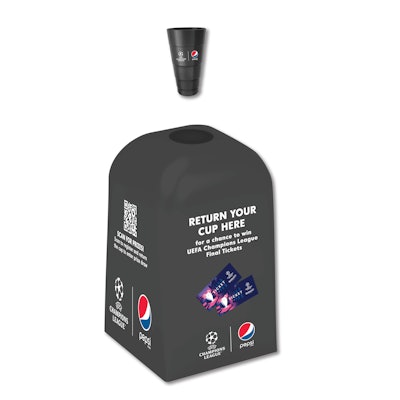 PepsiCo Reusable Cup Kiosk Sustainable Packaging