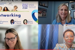 The PPWLN Learning Circle on Networking featured speakers: Nancy Wilson, CEO of Morrison Container Handling Solutions (top right); Melanie Denny, personal branding consultant (bottom right); and Stephanie Neil, Editor-in-Chief of OEM magazine (bottom left).
