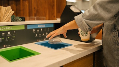 Consumers must first recycle the cups' lidding.