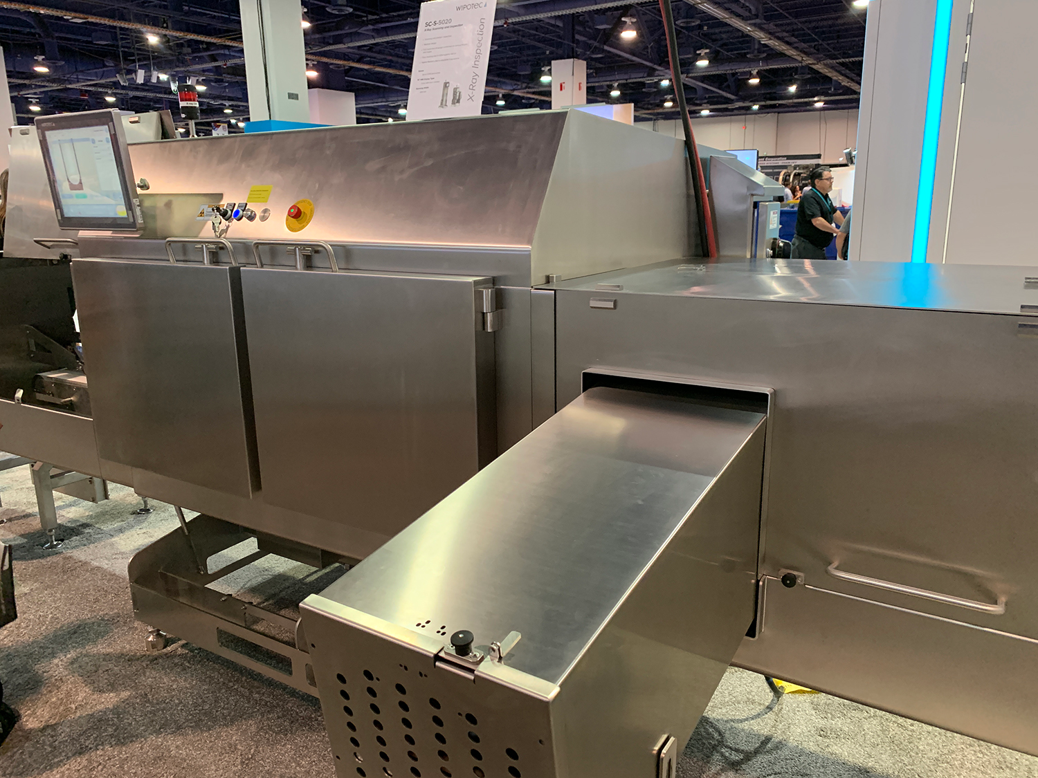 Wipotec&rsquo;s SC-S 5020 X-ray Scanner, debuted at PACK EXPO Las Vegas, inspects filled glass jars and bottles.