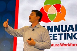 Alex Chausovsky speaks at the 2023 PMMI Annual Meeting