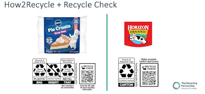 General Mills is the first company to pilot the Recycle Check label, along with the How2Recycle label.