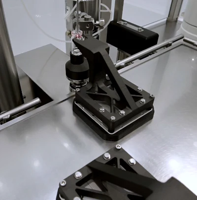A levitating mover at the filling station.