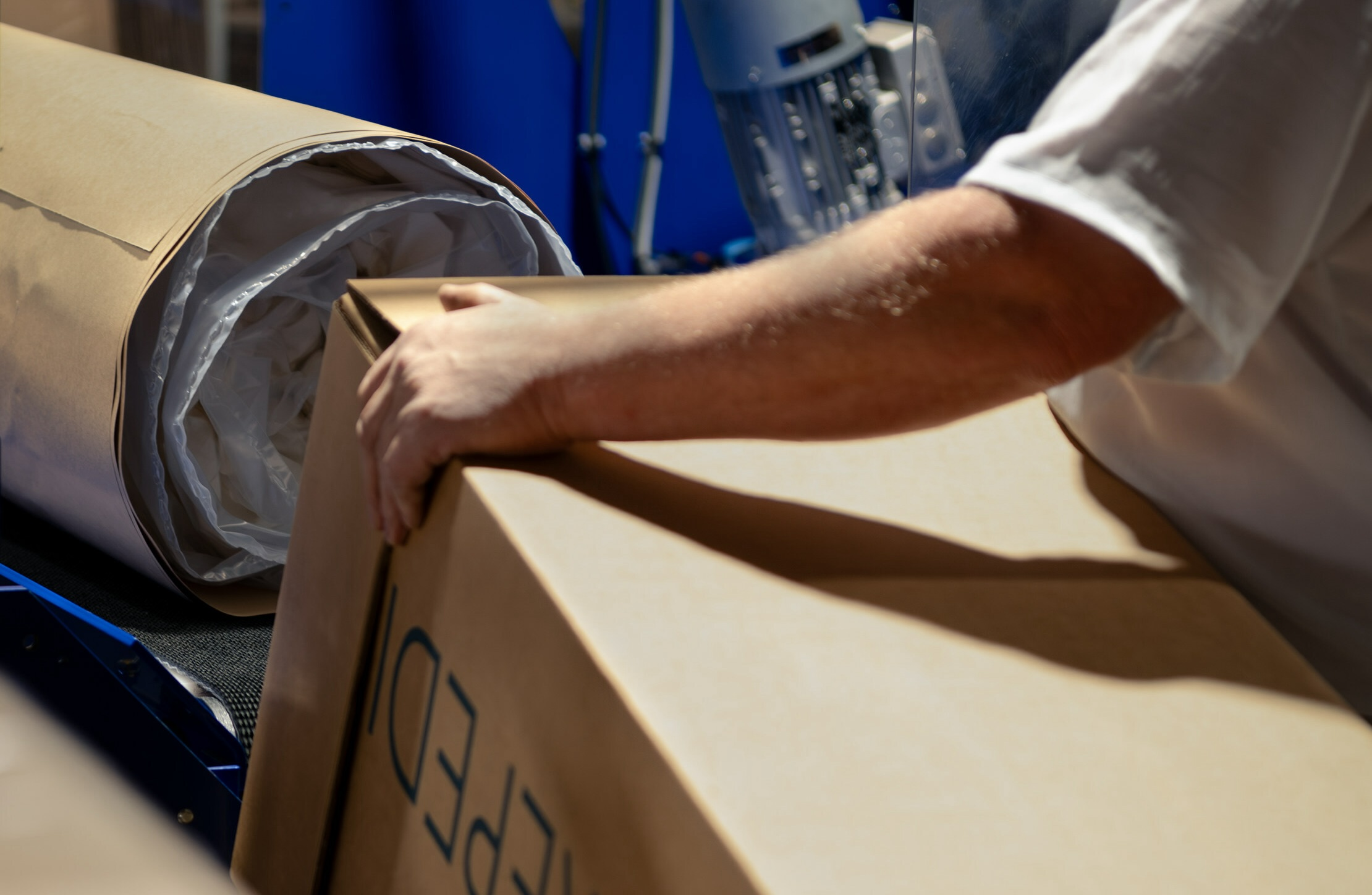 For the switch from PE to paper packaging for its roll-packed mattresses and bedding, Naturepedic enlisted C3 to create a combination paper and machinery solution.