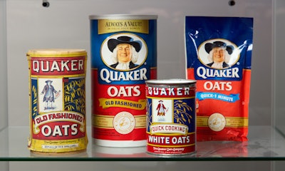 Part of the NewProductWorks Collection: Quaker Oats packaging through the years.