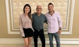 Serge Berguig with son, Greg Berguig, and daughter, Estelle Dick, also in the family business.