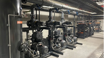 The central vacuum system at Paulig Belgium.