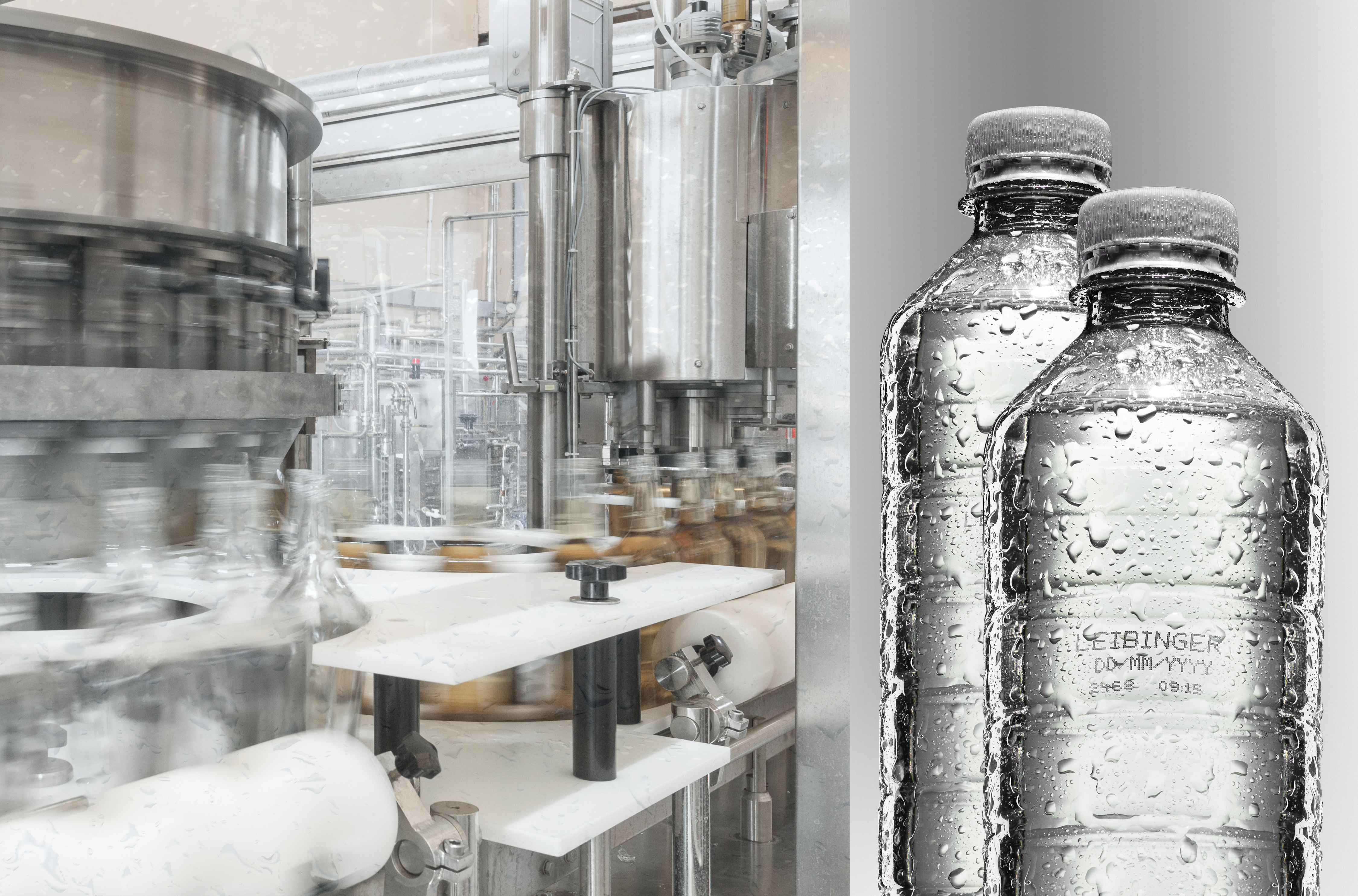 In warm, humid production environments, the air dryer developed by LEIBINGER ensures optimum printing results and outstanding adhesion.