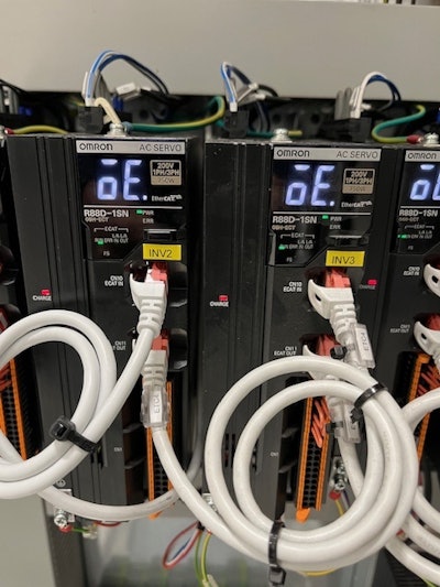 Servo controllers on the system.