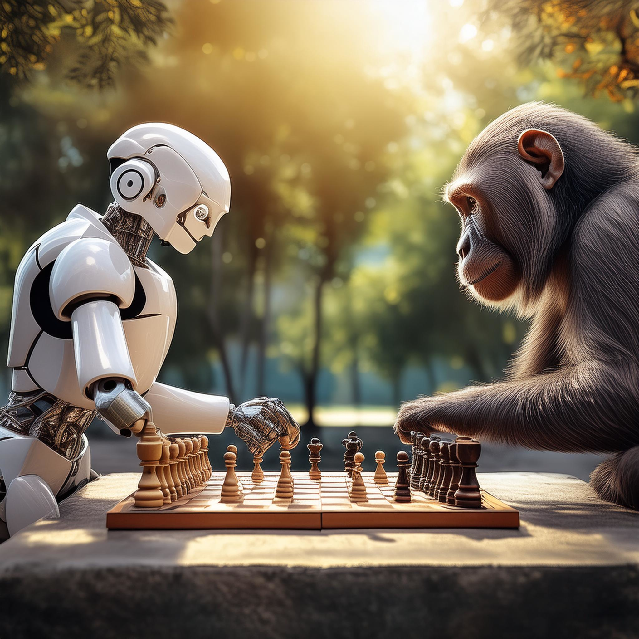 Robot+ape Chess