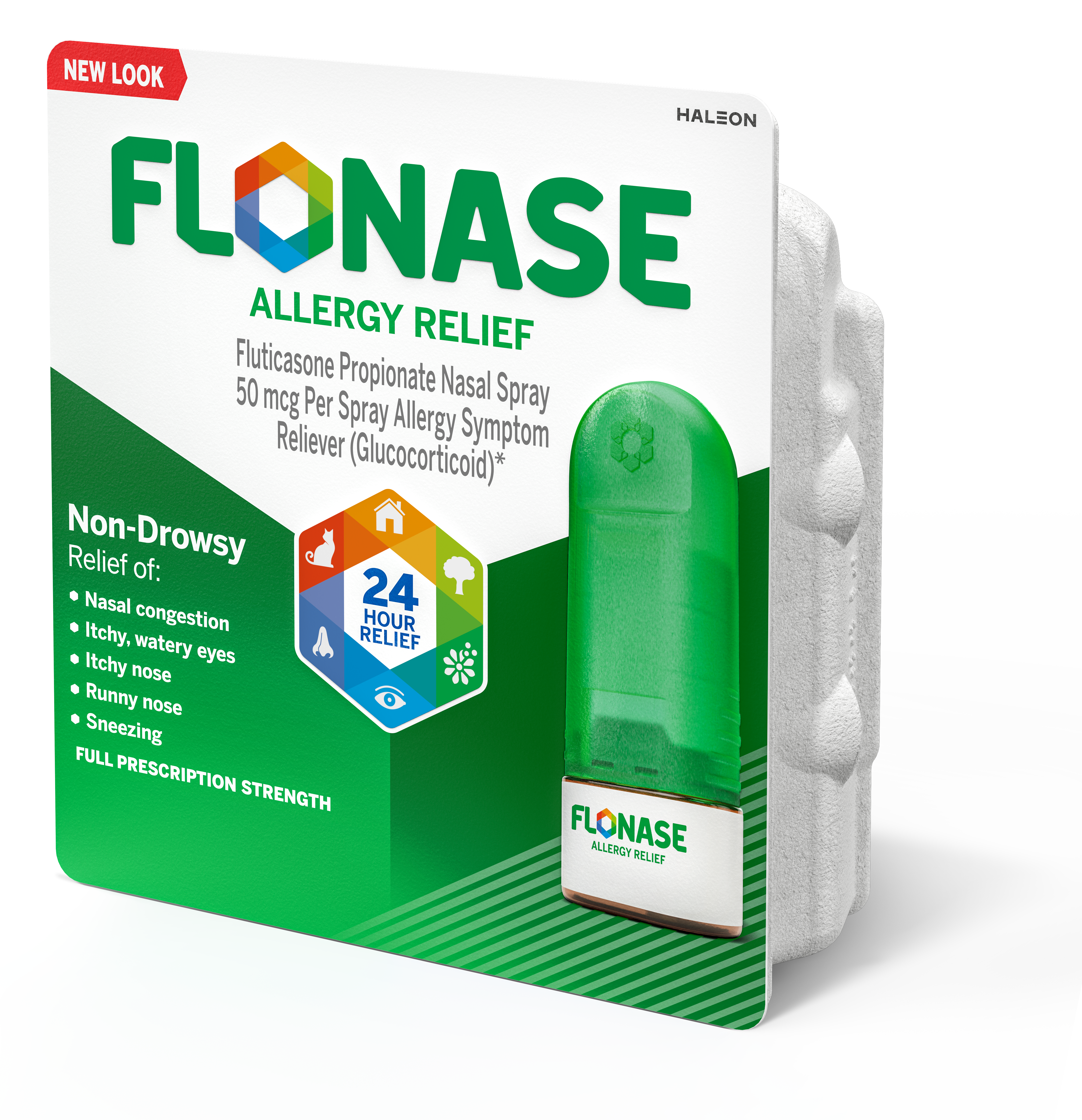 Sustainable Packaging: Flonase Paper Recyclable Packaging from Haleon