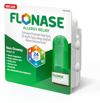 Sustainable Packaging: Flonase Paper Recyclable Packaging from Haleon