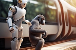 Robot+ape Train