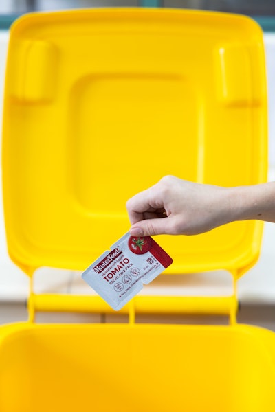 After use, Australian consumers can now put the empty paper-based pack in a recycling bin instead of general waste. The new MasterFoods paper-based packs, stakeholders say, make it easy for consumers to recycle without compromising on the taste of the tomato sauce.