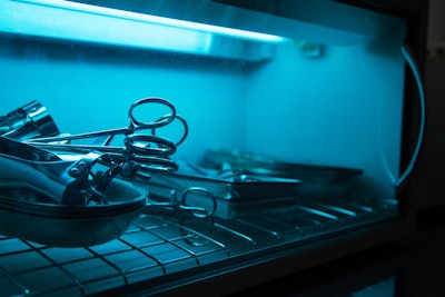 After drying, items are inspected and wrapped for steam sterilization in autoclaves before drying again and cooling to room temperature for storage.