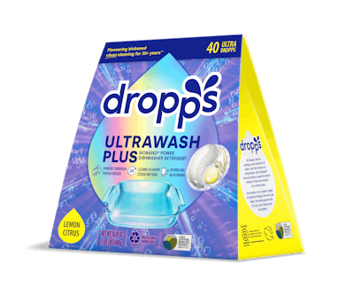 Dropps retail carton side view