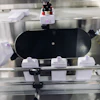 Overhead view of the patent-pending in-motion vacuum transfer system feature on the VersaSort.
