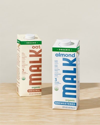 The redesigns make the Malk brand stand out above the product names.