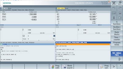 Sinumerik Cnc Robotics With 2 Channel Display