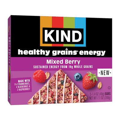 The new package design includes an unwrapped bar and functional benefits, along with the new logo.