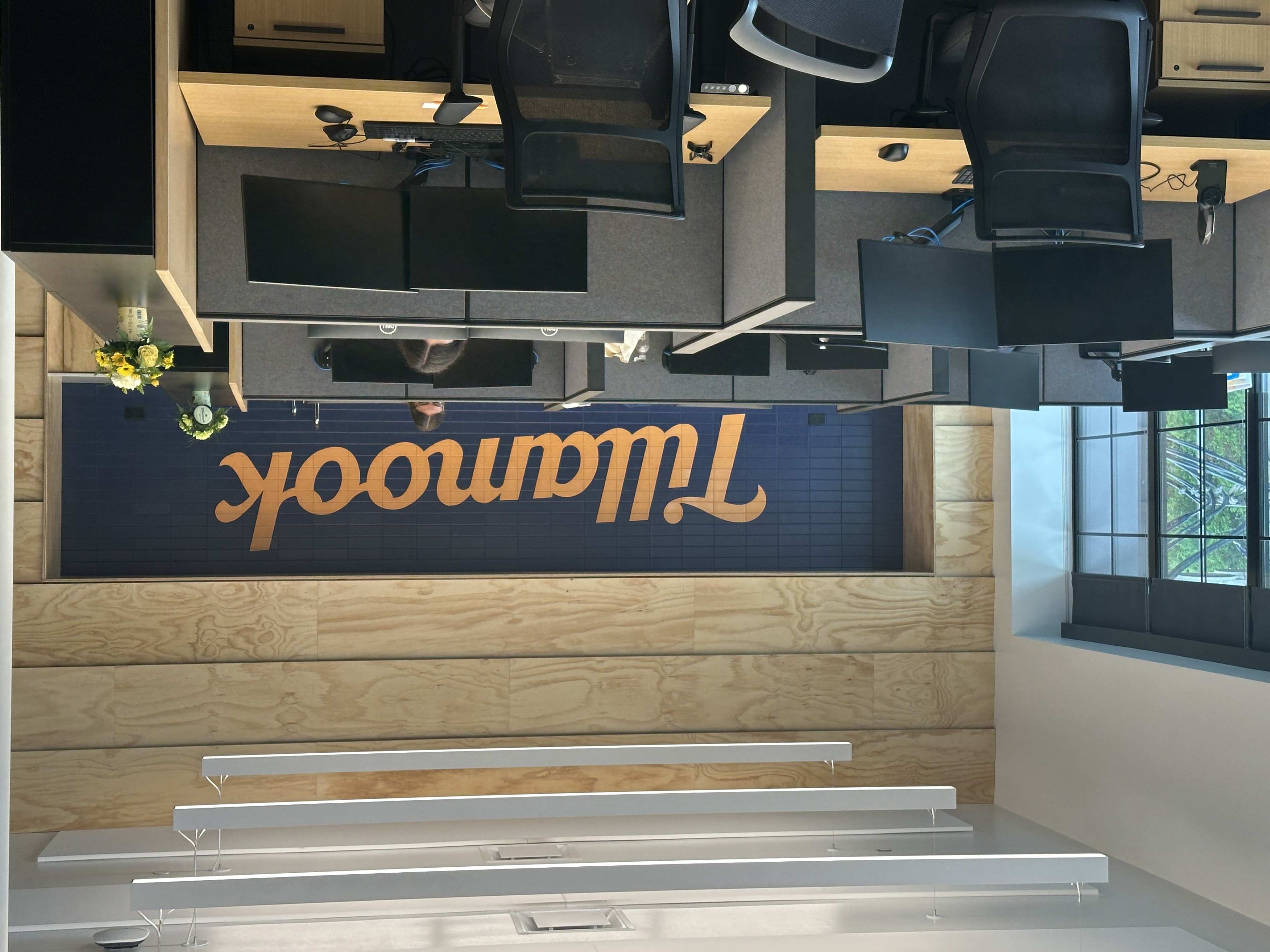 TCCA's Decatur office space is designed with materials typical in a farm setting.