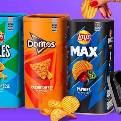 The outer structure is made primarily of cardboard, while the inner seal must be disposed of with residual waste.