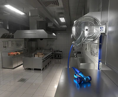 Stainless Steel Reels Open Wash Down Kitchen Cejn