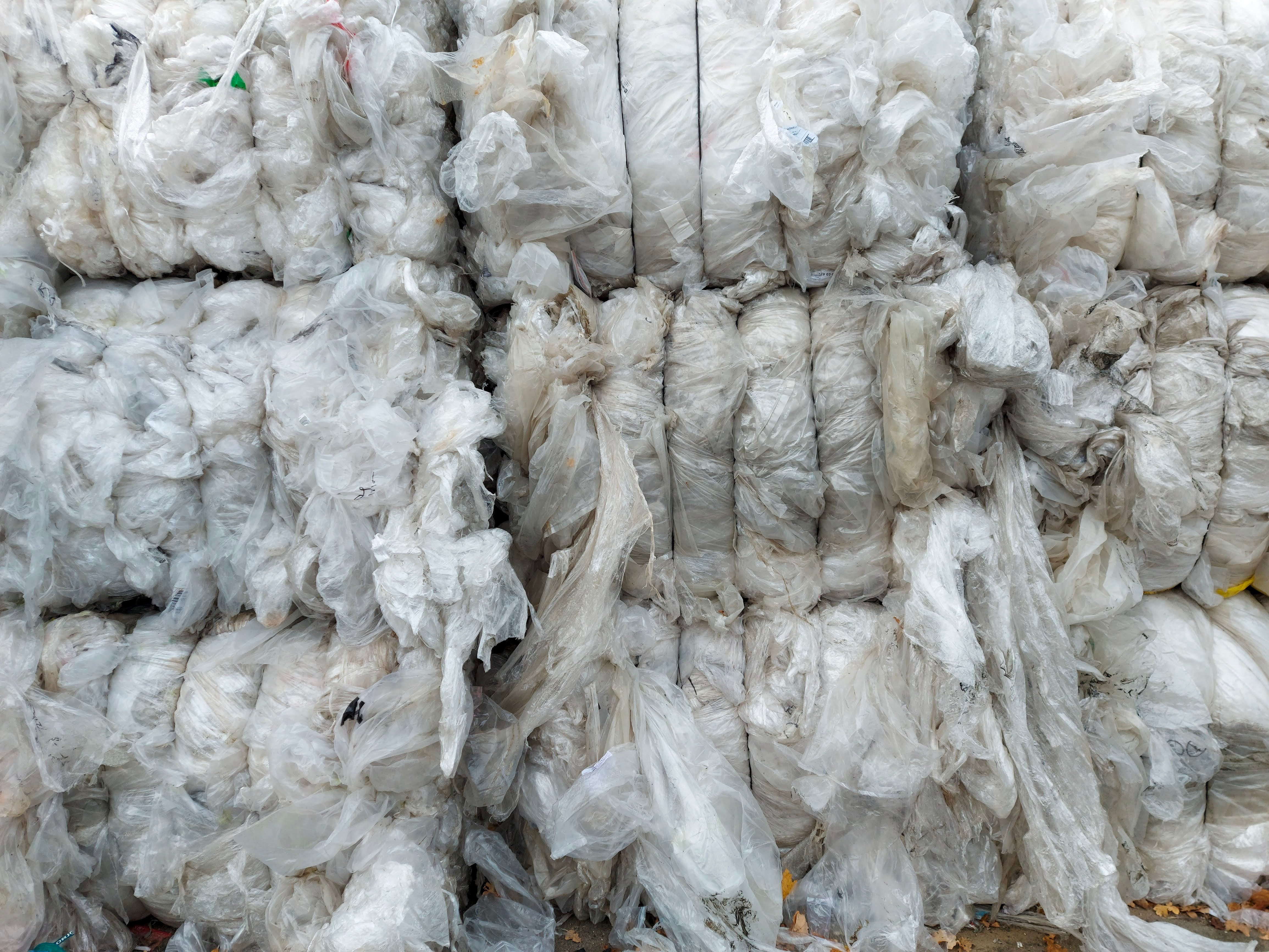 Baled polyethylene film awaits processing. California&rsquo;s EPR law is pushing investment in end markets and infrastructure to ensure that material like this finds a viable second life rather than landfill.
