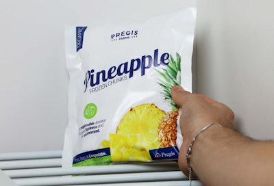 A compostable frozen-food pouch made with PHA resin demonstrates the material’s suitability for multilayer film applications, offering the strength and durability required for cold-chain packaging while remaining fully compostable.