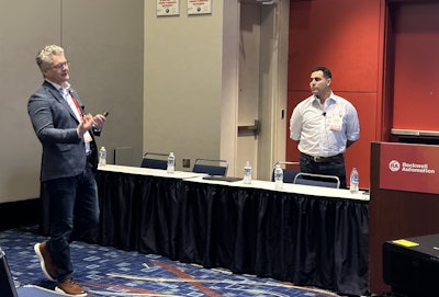 Robb Struck of Kalypso (left) and Dwayne Negron of Rockwell Automation (right)