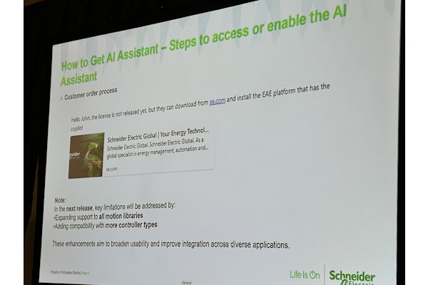 Schneider Electric AI Assistant implementation