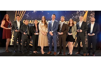 The 2025 On the Rise Award Winners and Krista DeBrosse, Director, Trade Show Operations, PMMI