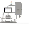 Microwave detection identifies contaminants like metal and glass, but also wood, rubber, soft and hard plastics, and pit fragments for liquid line applications.