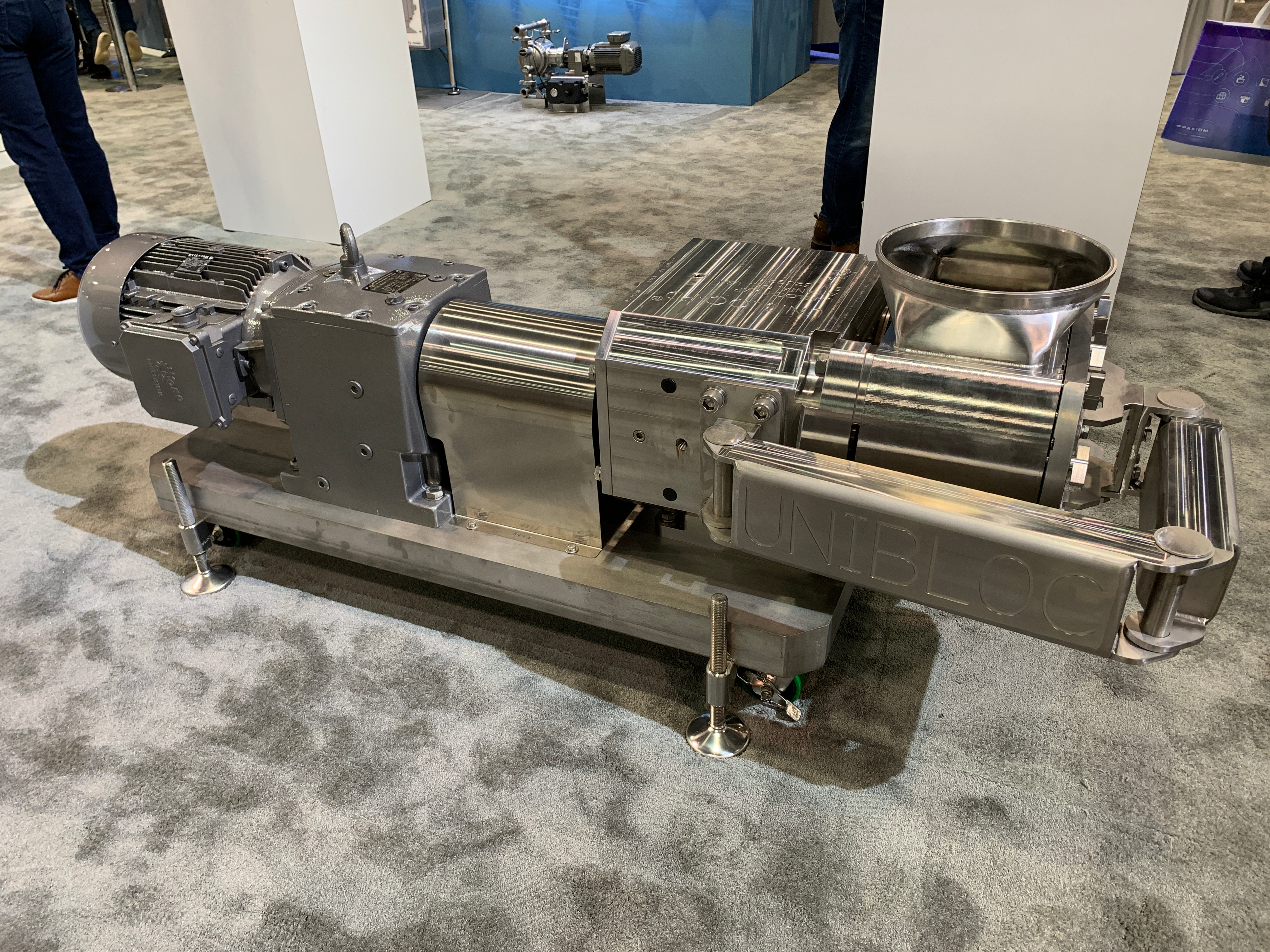 Unibloc’s UltraLobe Food First 700 series lobe pump carries a small footprint in relation to its productivity, which according to Unibloc, can do the work of two smaller pumps in just 20% of the space.