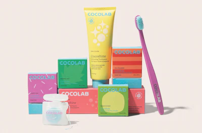 Bold color blocking, playful patterns, and a clean, modern wordmark give Cocolab&rsquo;s packaging a beauty-inspired aesthetic, designed to bring what the brand calls &lsquo;dental dopamine&rsquo; to everyday oral care routines.