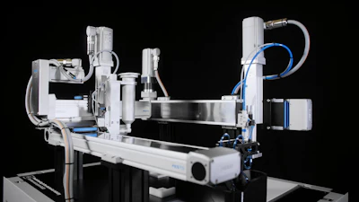 ELGD axes are configured for a dosing, gluing, and picking-and-placing assembly cell.