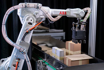 With AI-based vision technology, ABB Robotics&rsquo; Robotic Parcel Inductor can handle unknown and randomly arranged items in unstructured environments.