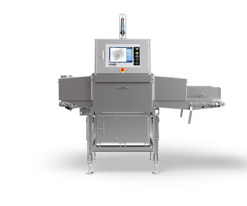 Industrial X-ray inspection machine with conveyor system and digital control panel