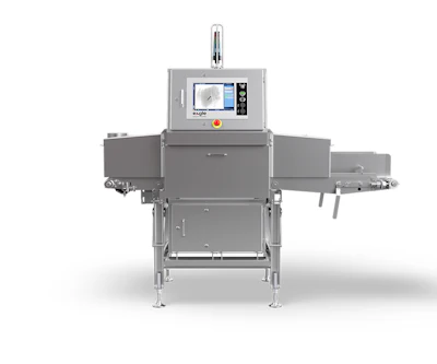 Industrial X-ray inspection machine with conveyor system and digital control panel