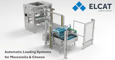 ELCAT automatic loading system for mozzarella and cheese production with industrial machinery